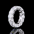 10ctw Cushion Prong Diamond Eternity Band