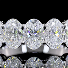 3ctw Prong Oval Seven Stone Band