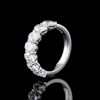 3ctw Prong Oval Seven Stone Band