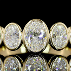 1-1/4ctw Bezel Oval Five Stone Band