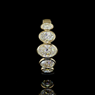 1-1/4ctw Bezel Oval Five Stone Band