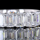 1ctw Prong Emerald Seven Stone Band