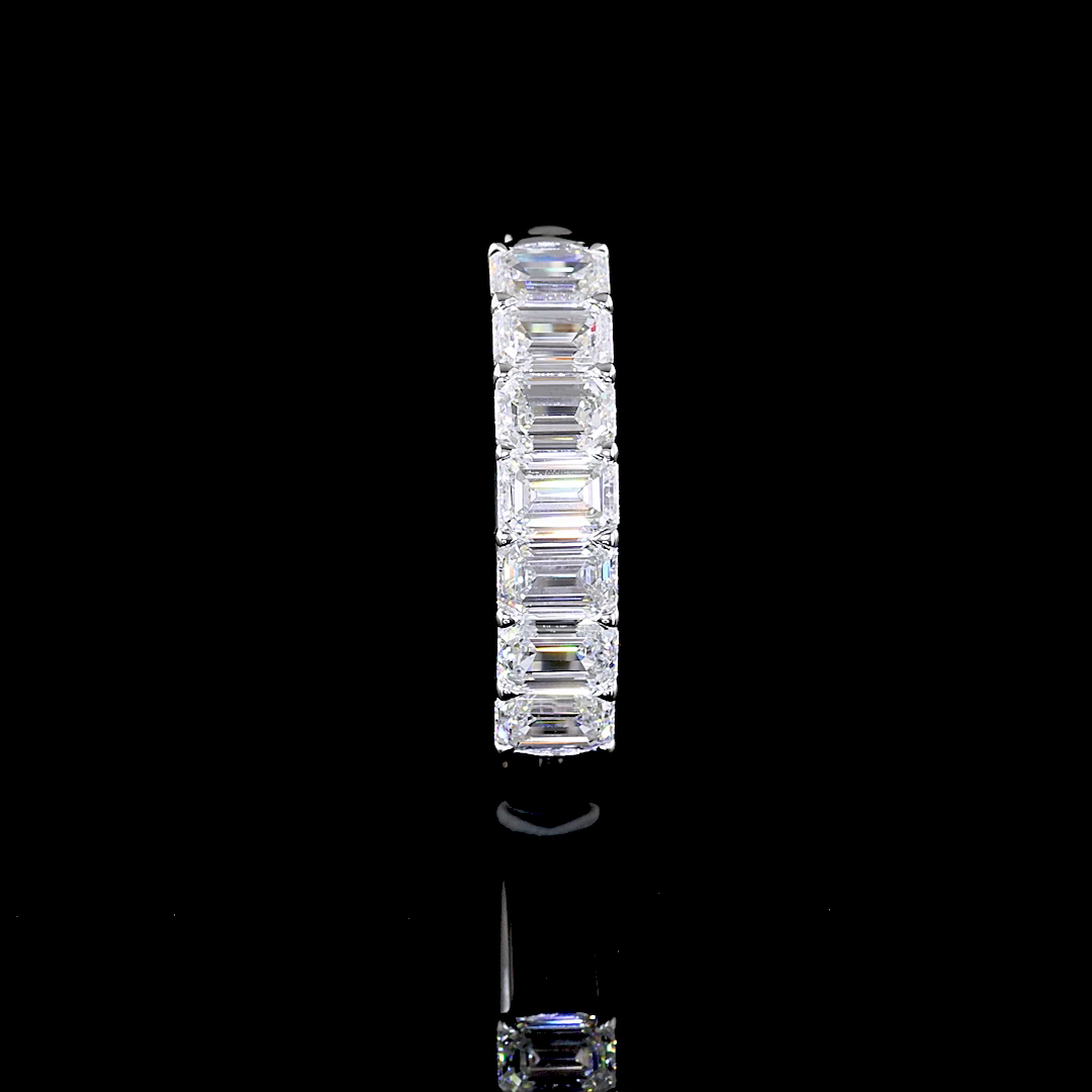1ctw Prong Emerald Seven Stone Band