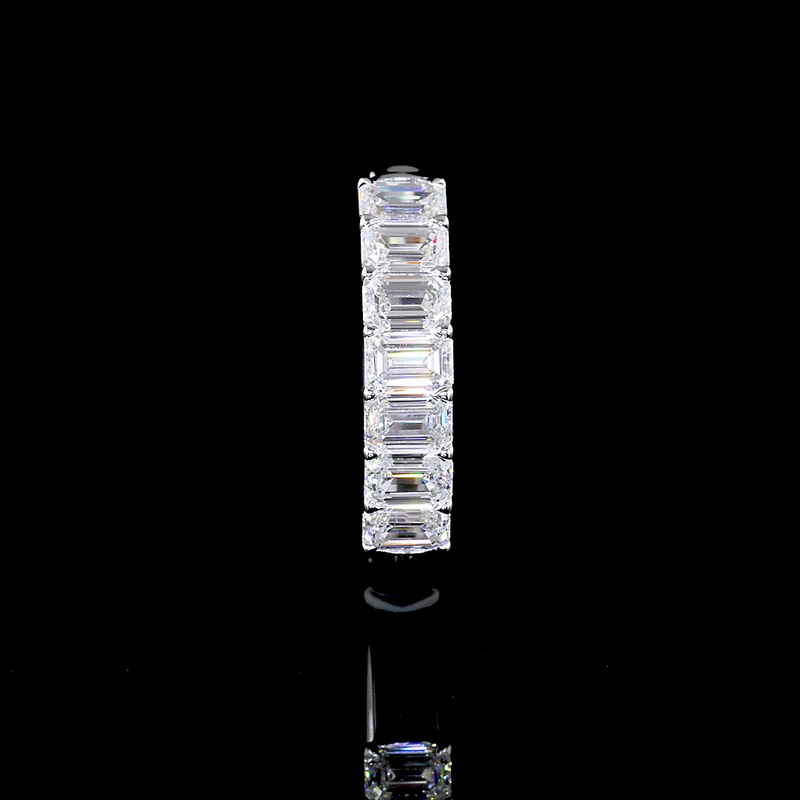 1ctw Prong Emerald Seven Stone Band