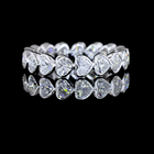 2-1/4ctw Bezel East West Heart Eternity Band