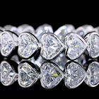 2-1/4ctw Bezel East West Heart Eternity Band