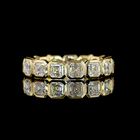 2-1/4ctw Bezel Asscher Eternity Band