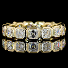 2-1/4ctw Bezel Asscher Eternity Band