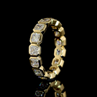 2-1/4ctw Bezel Asscher Eternity Band
