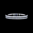 1/4ctw Pave Micro Round Eternity Band