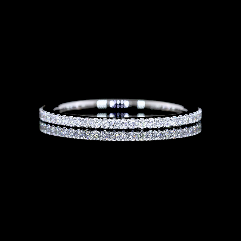 1/4ctw Pave Micro Round Eternity Band