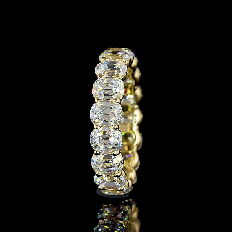 6ctw Antique Cushion Prong Diamond Eternity Band