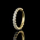 1ctw Prong Oval 3/4 Eternity Band
