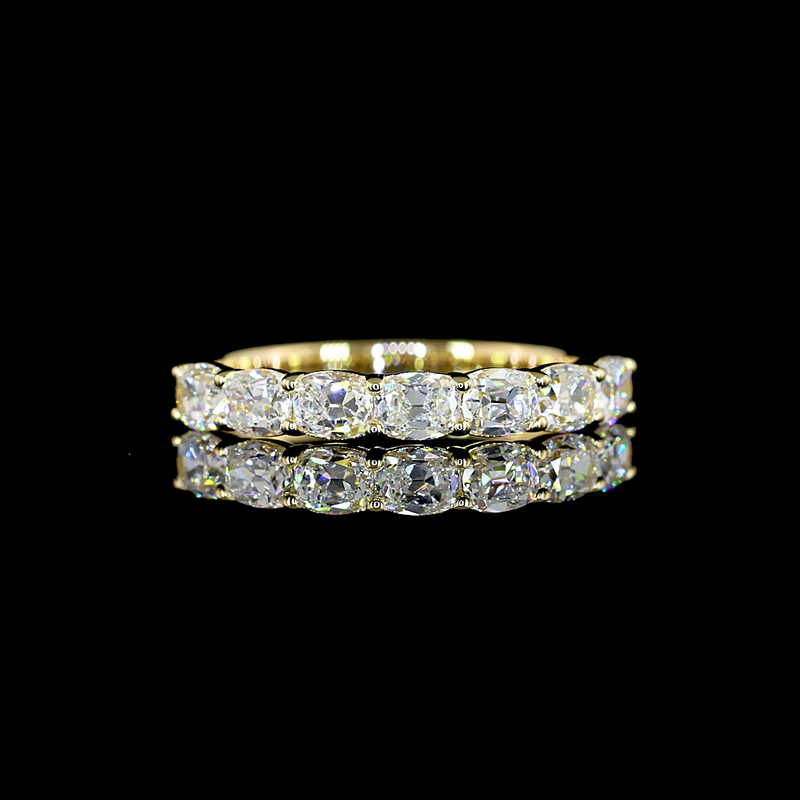 3/4ctw Prong East West Cushion Seven Stone Band