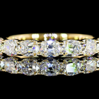 3/4ctw Prong East West Cushion Seven Stone Band