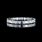 1ctw Prong East West Baguette 3/4 Eternity Band