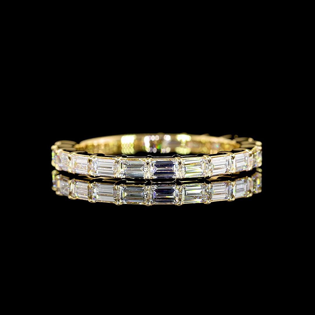3/4ctw Prong East West Baguette 3/4 Eternity Band