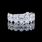 6ctw Oval Prong Diamond 3/4 Eternity Band