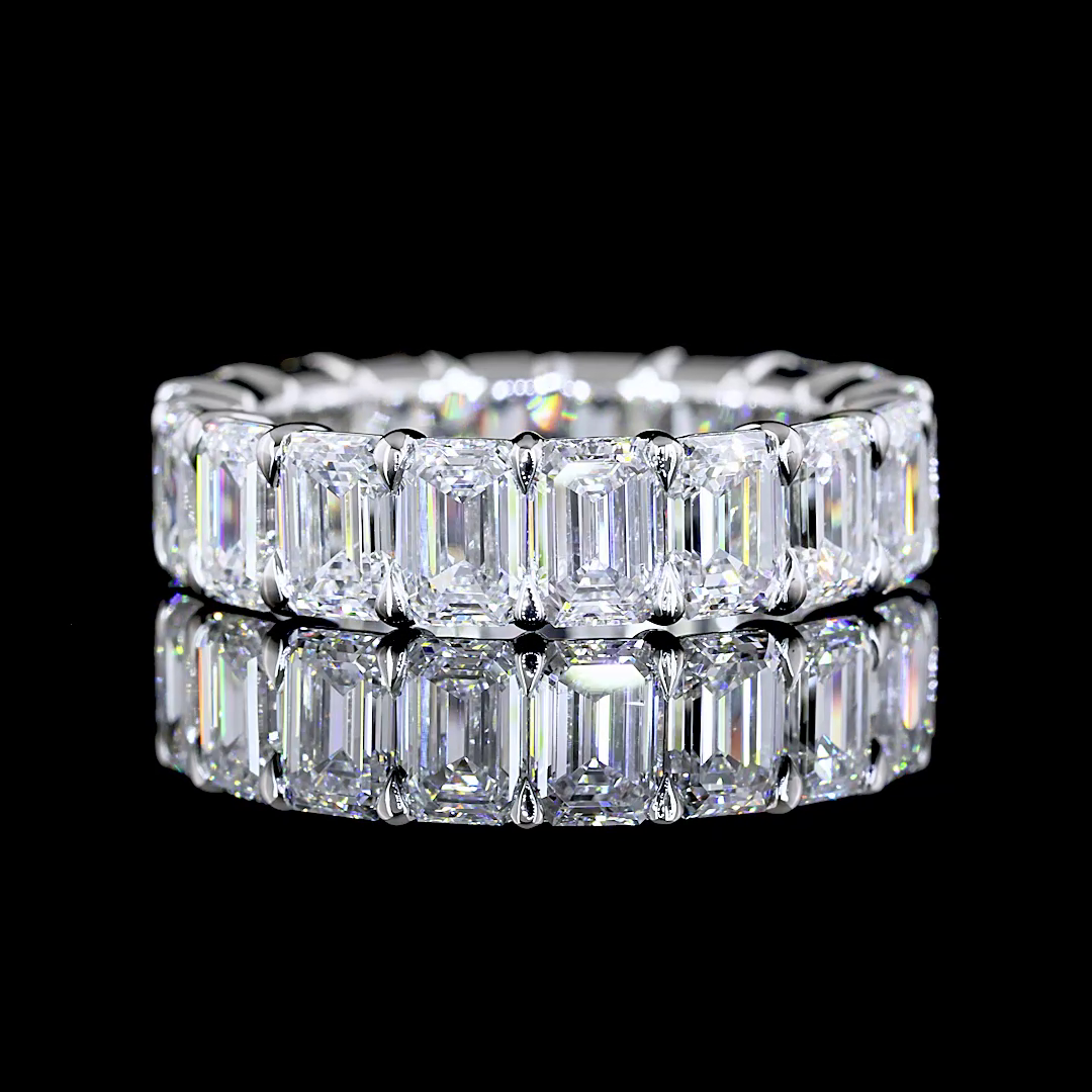 7ctw Emerald Prong Diamond Eternity Band
