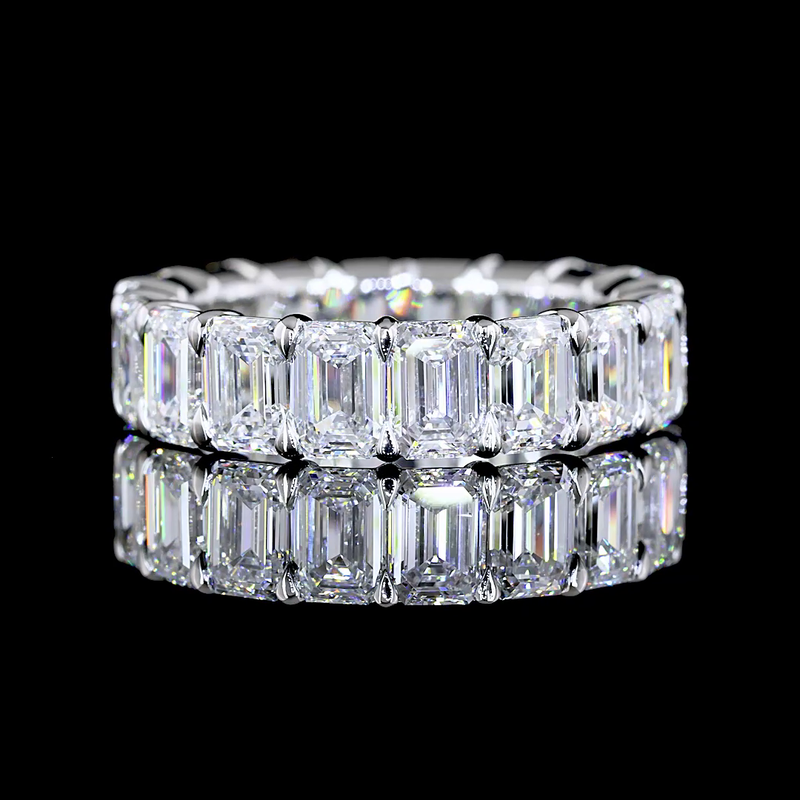 7ctw Emerald Prong Diamond Eternity Band