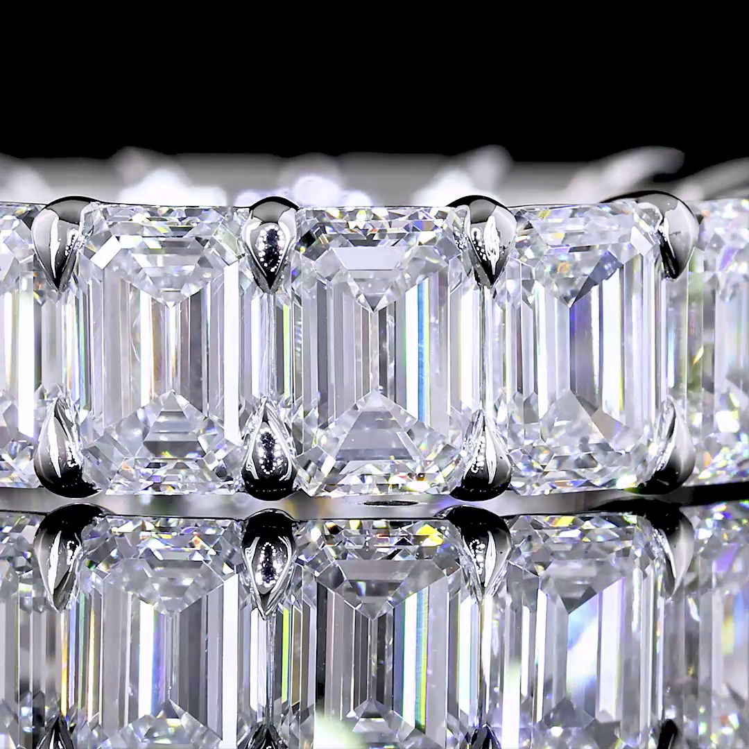 7ctw Emerald Prong Diamond Eternity Band