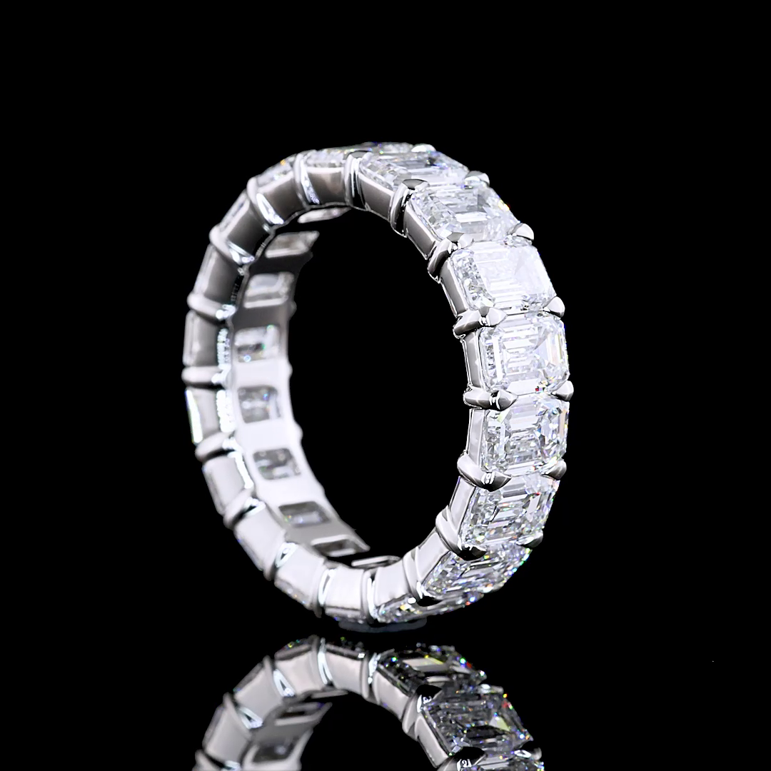 7ctw Emerald Prong Diamond Eternity Band