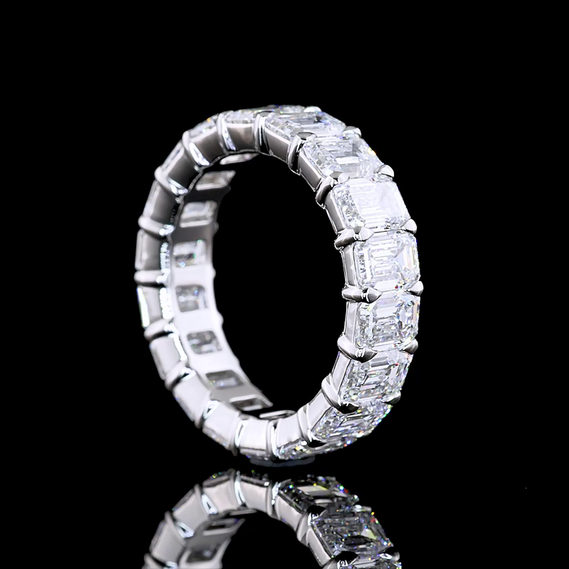 7ctw Emerald Prong Diamond Eternity Band