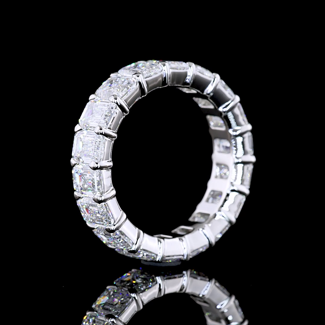 7ctw Emerald Prong Diamond Eternity Band