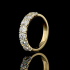3-1/4ctw Prong Cushion Seven Stone Band