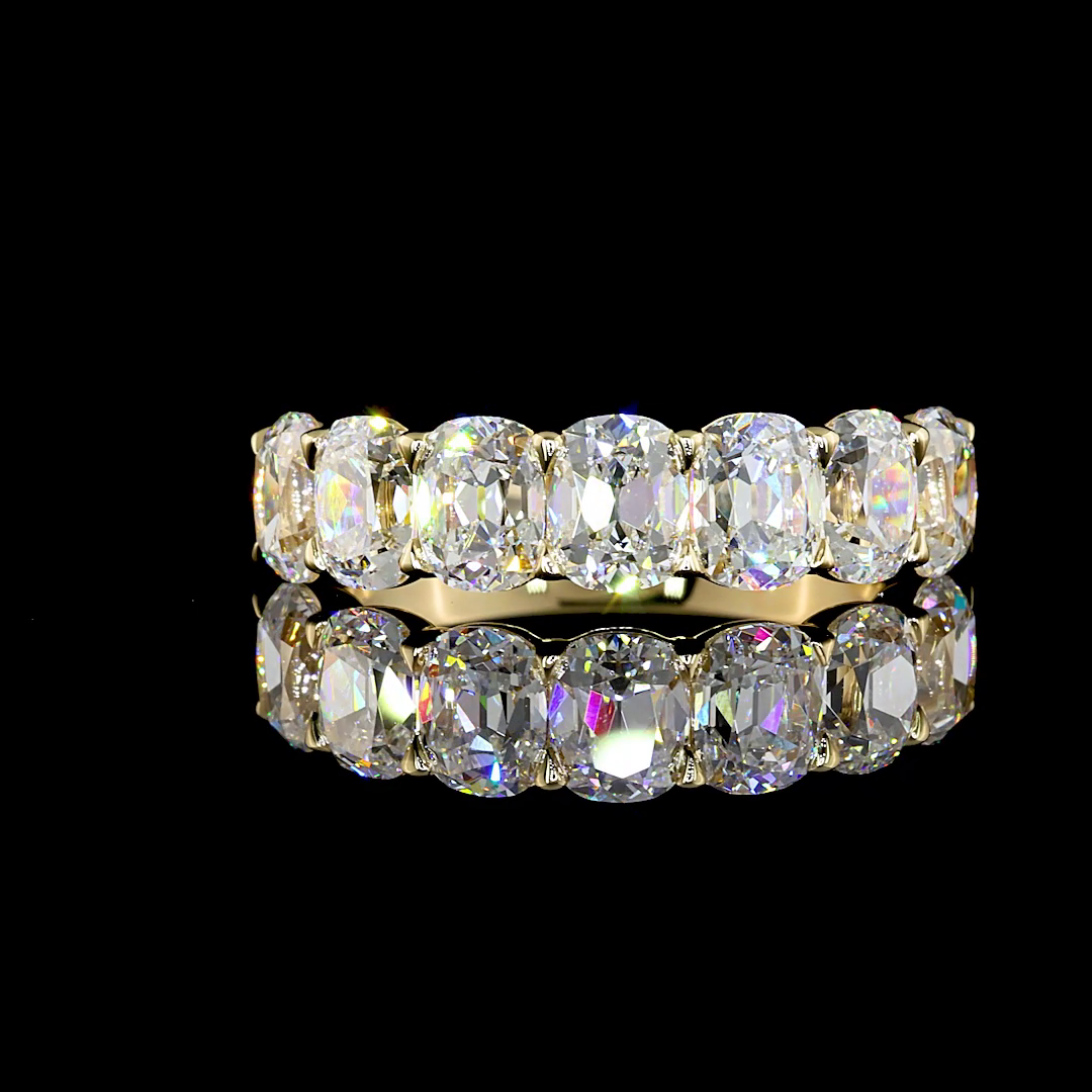 2ctw Prong Cushion Seven Stone Band