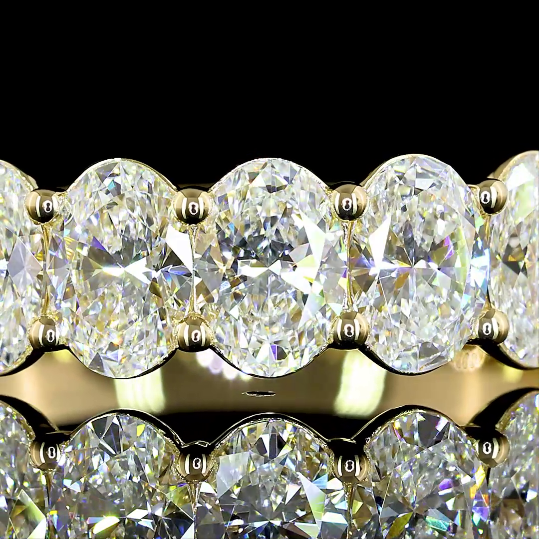 1-3/4ctw Prong Oval Seven Stone Band
