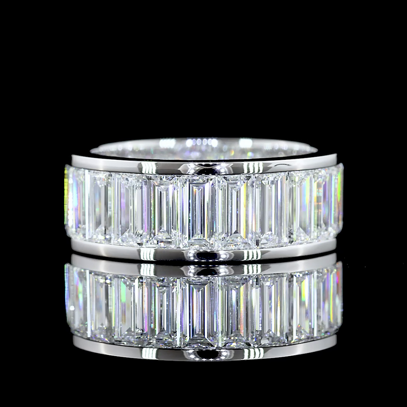 6ctw Baguette Channel Diamond Eternity Band