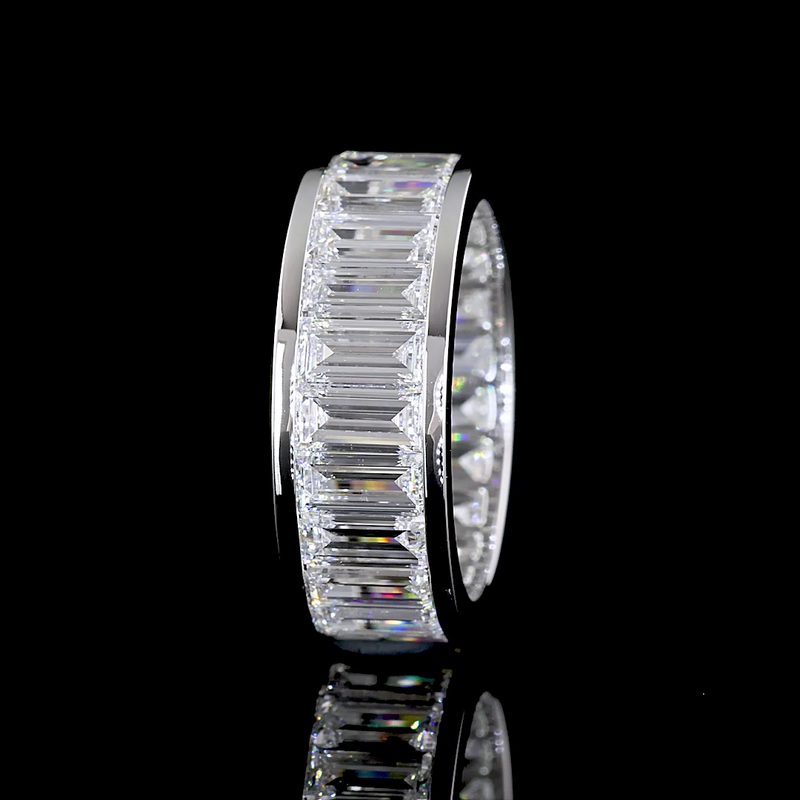6ctw Baguette Channel Diamond Eternity Band
