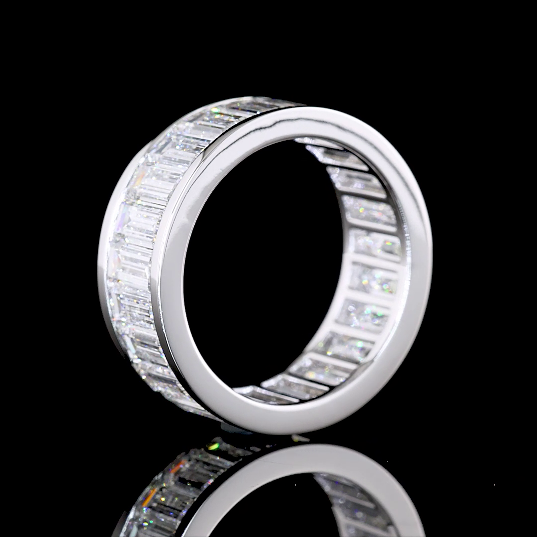 6ctw Baguette Channel Diamond Eternity Band