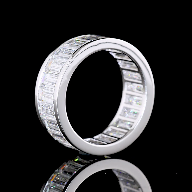 6ctw Baguette Channel Diamond Eternity Band