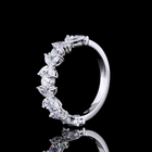 1-1/4ctw Prong Inclined Marquise Half Eternity Band