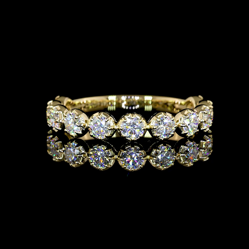 3/4ctw Prong Round 3/4 Eternity Band