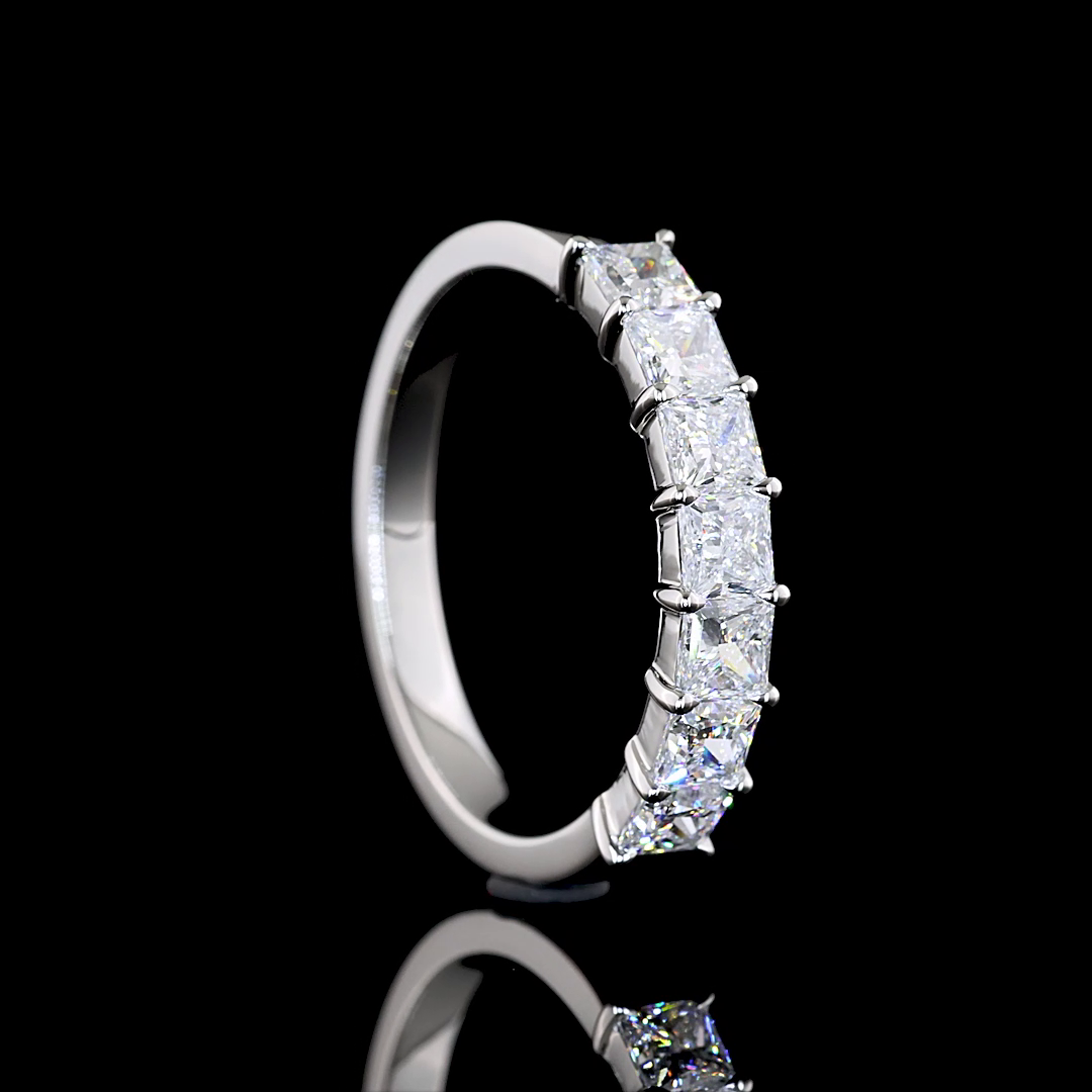 2ctw Prong Princess Seven Stone Band