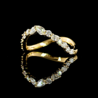 3/8ctw Prong Inclined Pear & Round Special Band