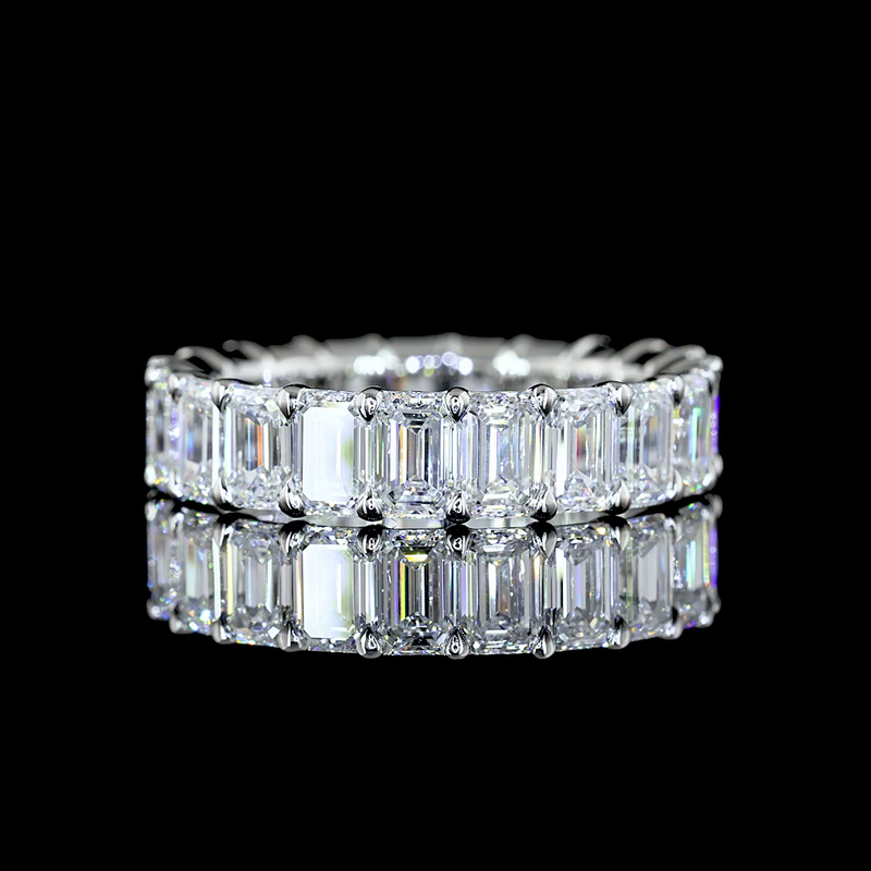 5ctw Emerald Prong Diamond Eternity Band