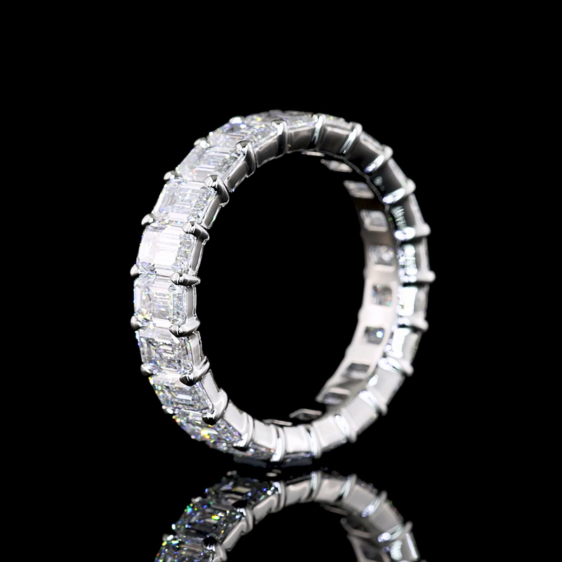 5ctw Emerald Prong Diamond Eternity Band