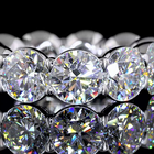 11ctw Round Half Bezel Diamond Eternity Band