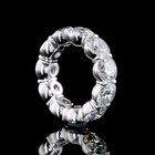 11ctw Round Half Bezel Diamond Eternity Band