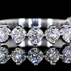 1-1/4ctw Prong Round 3/4 Eternity Band