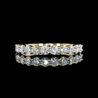 2ctw Prong Round Half Eternity Band