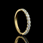 2ctw Prong Round Half Eternity Band