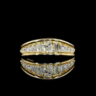 1/2ctw Prong Inclined Pear, Marquise & Princess Special Band