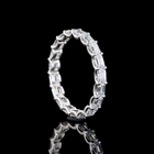 1-3/4ctw U Prong East West Emerald Eternity Band