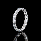 1-3/4ctw U Prong East West Emerald Eternity Band