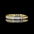 1ctw Half Bezel Asscher 3/4 Eternity Band